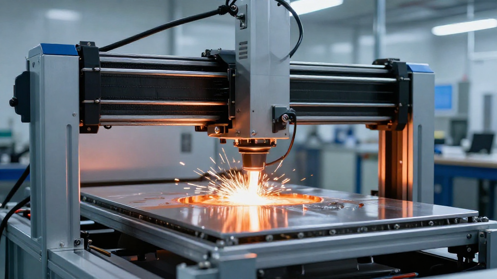 Процесс послойного спекания металлических порошков на профессиональном 3D принтере